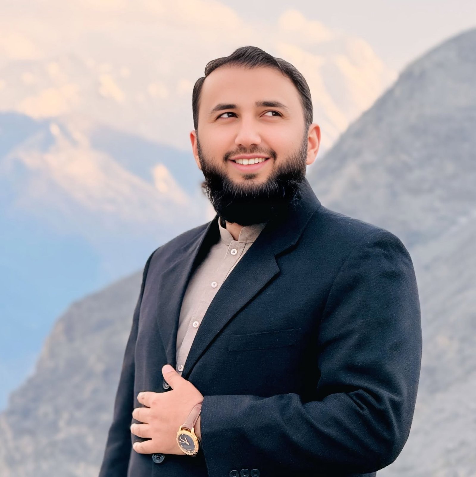 Ibraheem Awan at a formal event